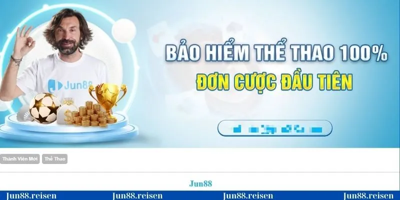 Khuyến mãi Jun88 bảo hiểm thể thao trọn vẹn 100%